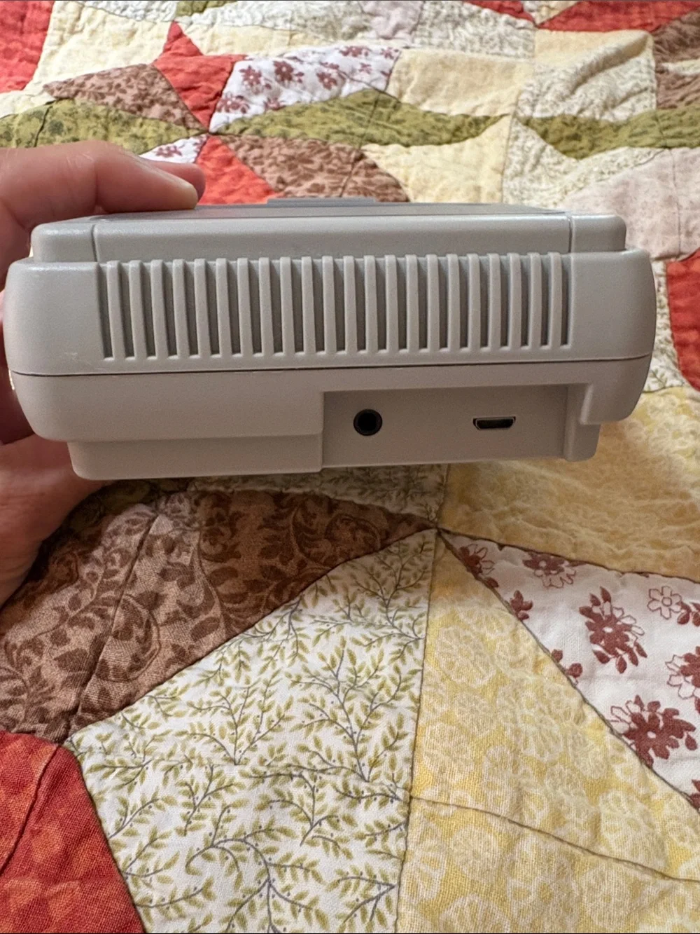 Classic Retro-Style Mini Console with Gray Controllers